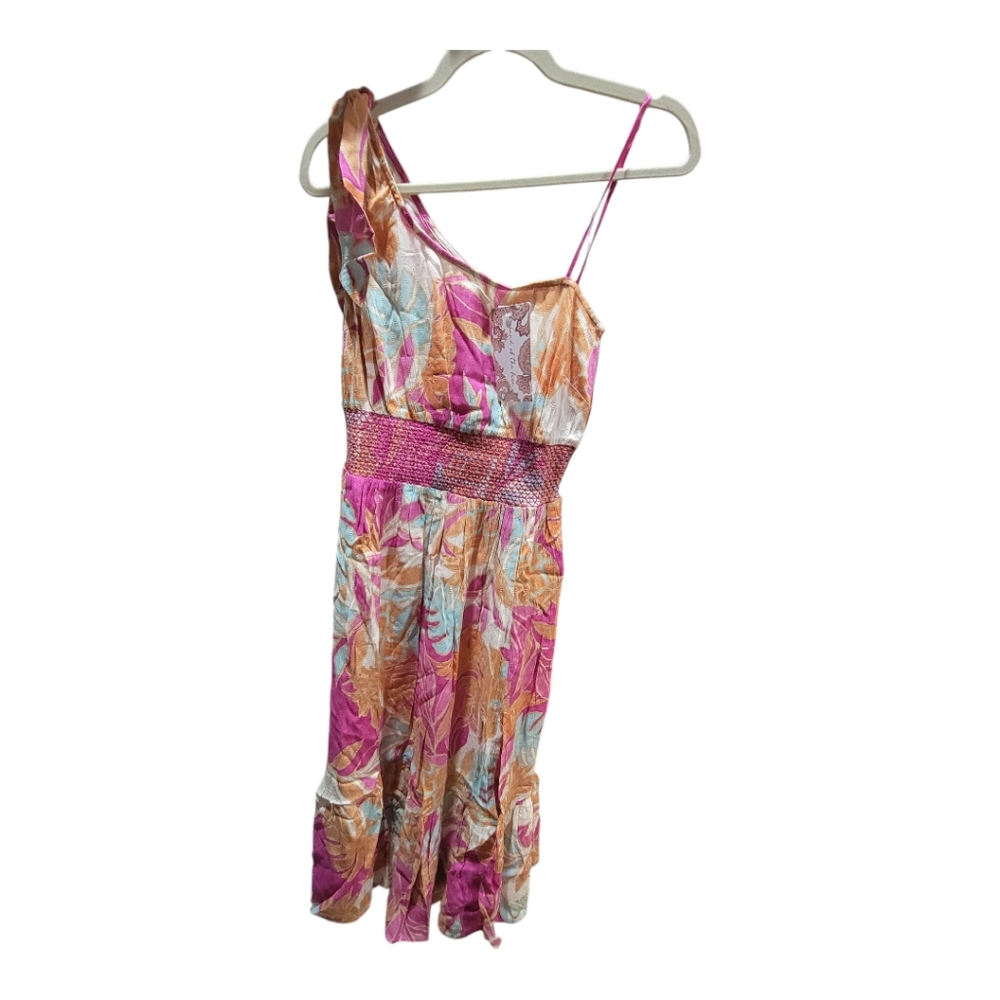 Band of the Free Fuchsia And Cream‎ Midi Dress